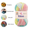 NTGS Multi Velvet Yarn – Multi Shade No. 7 | 100% Polyester Chenille Knitting & Crochet Yarn