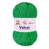 NTGS Velvet Glitter Yarn – Green Shade No. 7 | Ultra Soft 100% Polyester Yarn