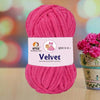 NTGS Velvet Glitter Yarn – Magenta Shade No. 9 | Ultra Soft 100% Polyester Yarn