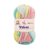 NTGS Multi Velvet Yarn – Multi Shade No. 7 | 100% Polyester Chenille Knitting & Crochet Yarn