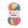 NTGS Multi Velvet Yarn – Multi Shade No. 10 | 100% Polyester Chenille Knitting & Crochet Yarn