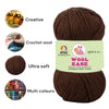 NTGS Wool Ease Yarn – Dark Brown Shade No. 14 | 100% Acrylic Knitting & Crochet Yarn