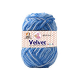 NTGS Velvet Thick Yarn – Multi Blue Shade No. 3 | 100% Acrylic Soft Knitting & Crochet Yarn