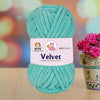 NTGS Velvet Glitter Yarn – Teal Shade No. 6 | Ultra Soft 100% Polyester Yarn