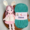 NTGS Velvet Glitter Yarn – Dark Cyan Shade No. 5 | Ultra Soft 100% Polyester Yarn