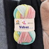 NTGS Multi Velvet Yarn – Multi Shade No. 7 | 100% Polyester Chenille Knitting & Crochet Yarn