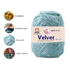 NTGS Velvet Thick Yarn – Multi Green White Shade No. 1 | Soft Acrylic Knitting & Crochet Yarn