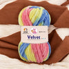 NTGS Multi Velvet Yarn – Multi Shade No. 10 | 100% Polyester Chenille Knitting & Crochet Yarn