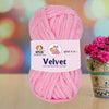NTGS Velvet Glitter Yarn – Pink Shade No. 2 | Ultra Soft 100% Polyester Yarn