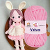 NTGS Velvet Glitter Yarn – Pink Shade No. 2 | Ultra Soft 100% Polyester Yarn