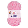 NTGS Velvet Glitter Yarn – Pink Shade No. 2 | Ultra Soft 100% Polyester Yarn